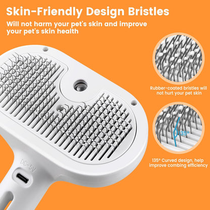 3-in-1 Steam Grooming Brush